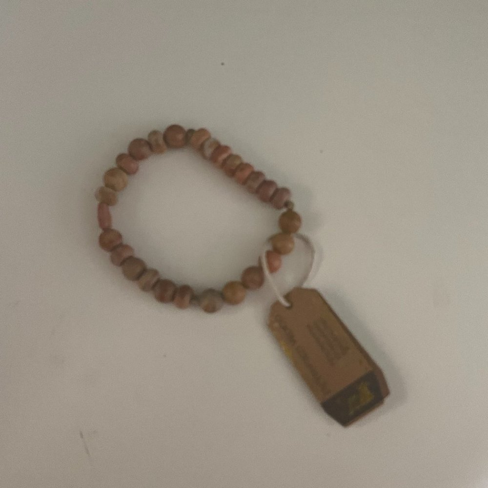Stone Stacking Bracelet Petrified Wood
